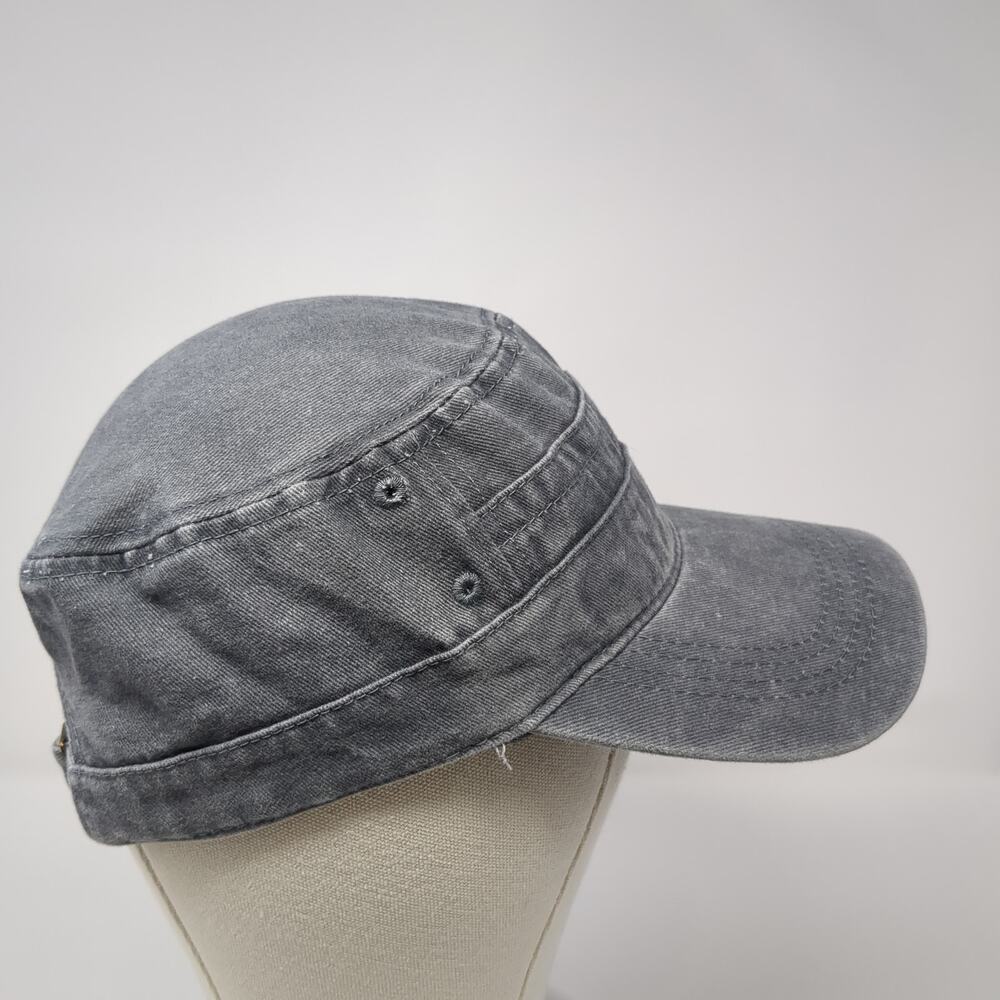 Unbranded Slideback Cadet Army Cap Gray One Size … - image 5